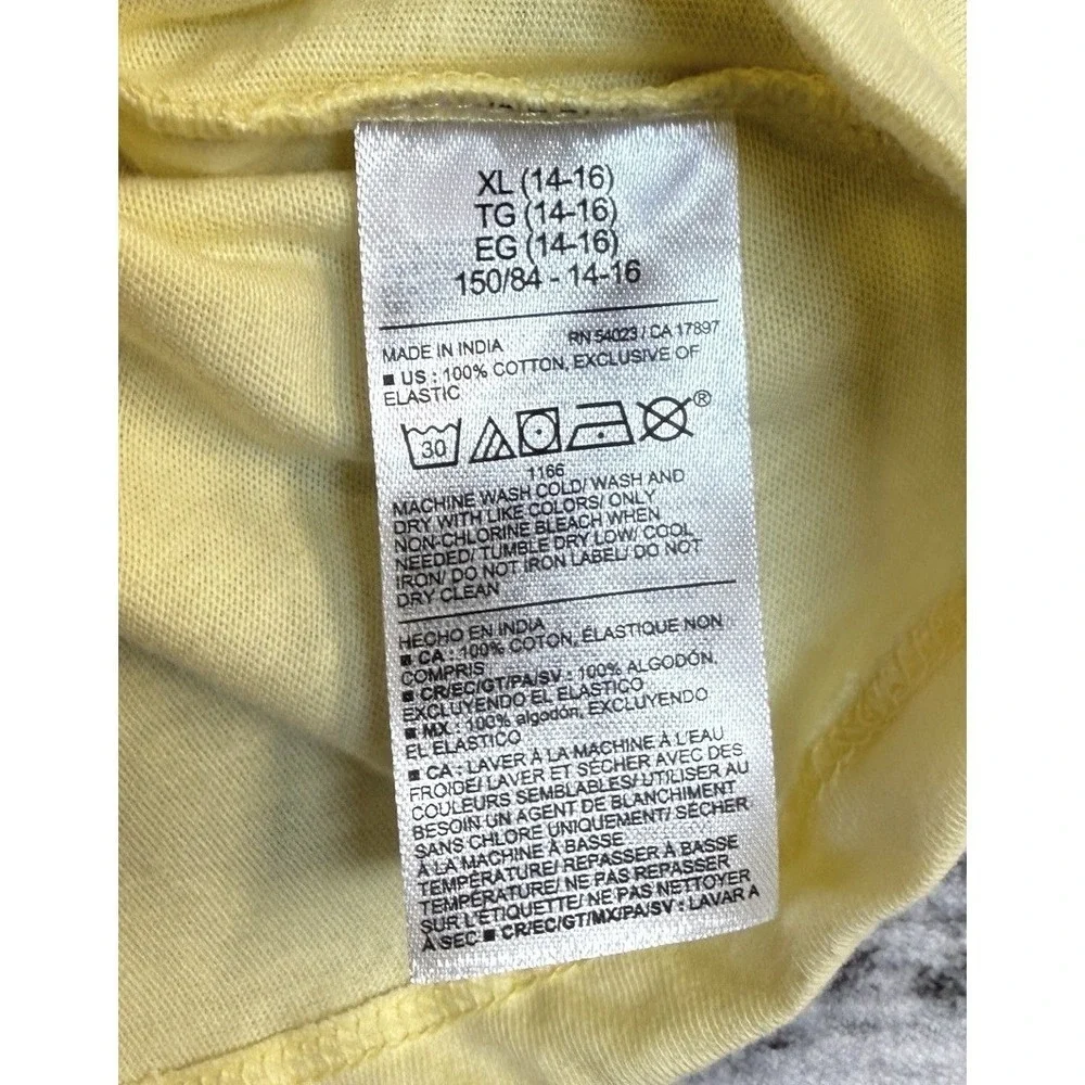 NWT Old‎ Navy Girls XL 14-16 Butter Yellow Smocked Flutter Sleeve Cotton Dress